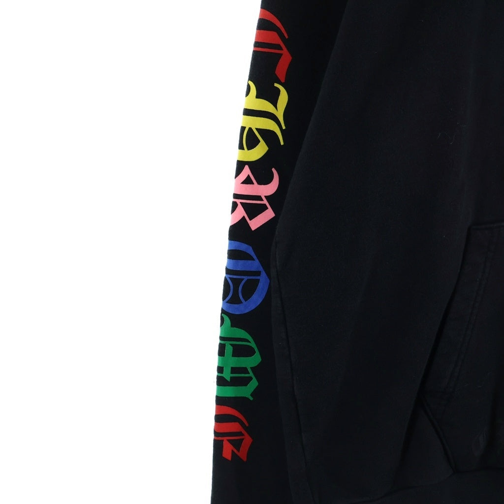 CHROME HEARTS(クロムハーツ) MLTCOL CEM CRS HD PLVR マルチカラーセメタリークロスプリントプルオーバーパーカー フーディー ブラック