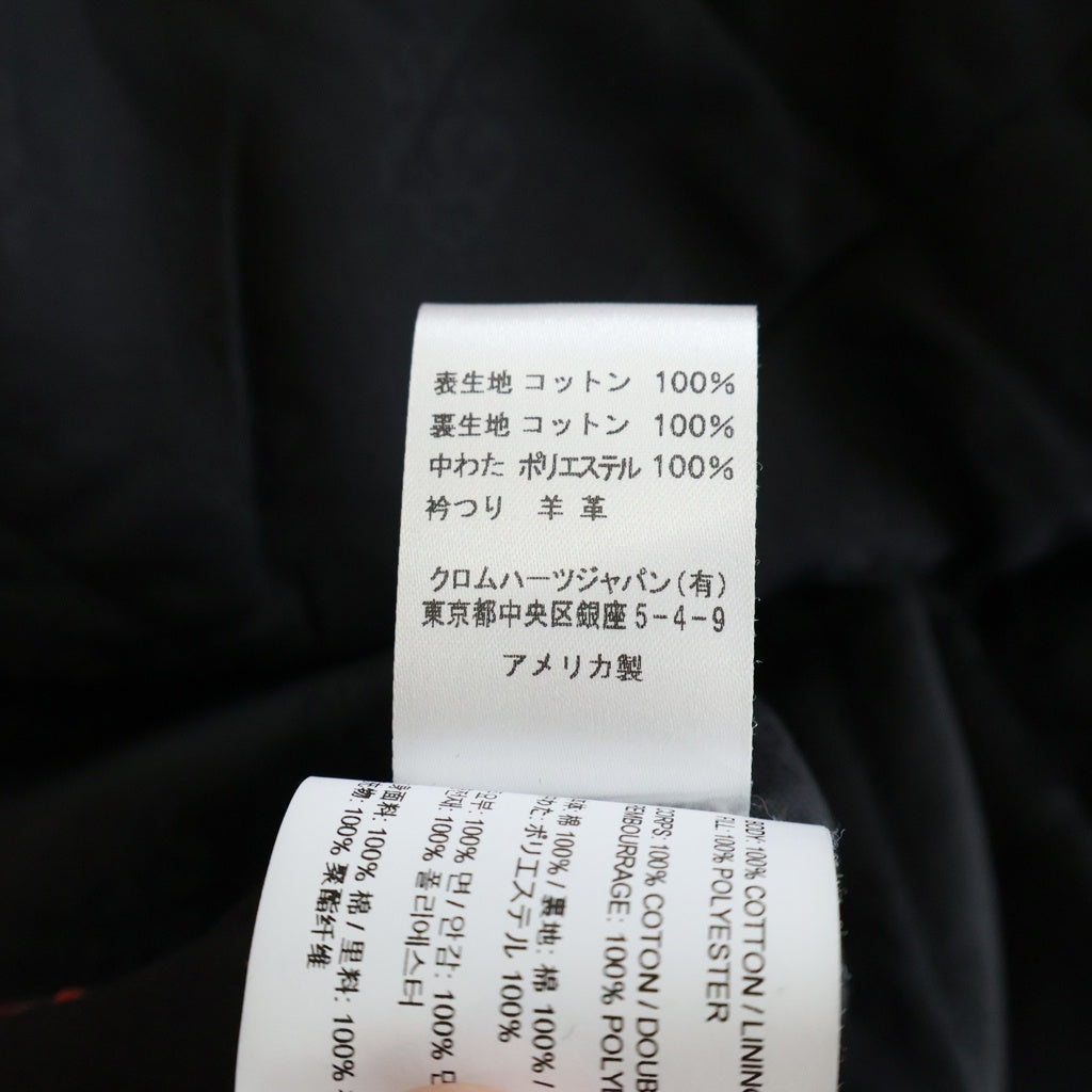 CHROME HEARTS(クロムハーツ) WORKN JNKYD PLD スリーブロゴ チェック柄キルティングシャツジャケット レッド