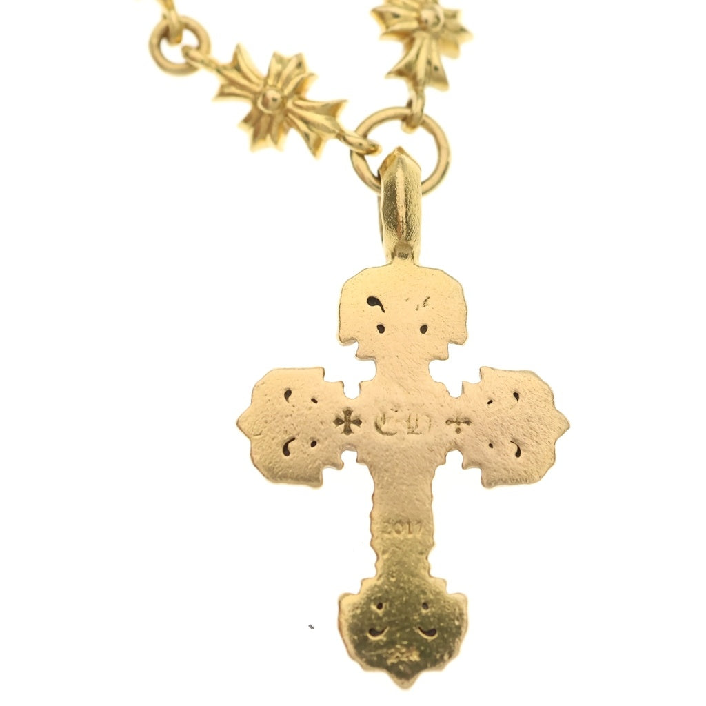 CHROME HEARTS(クロムハーツ) 22K TNY E FILIG-XSM P DIA PAVEダイヤ タイニーE フィリグリー ネックレス ゴールド