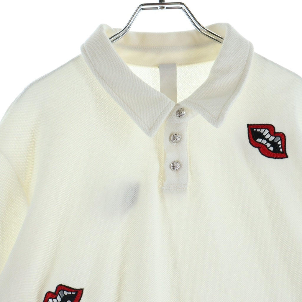 CHROME HEARTS(クロムハーツ) ×MATTY BOY Polo Shirts マッティボーイ 半袖ポロシャツ 総柄 CHOMPER ホワイト
