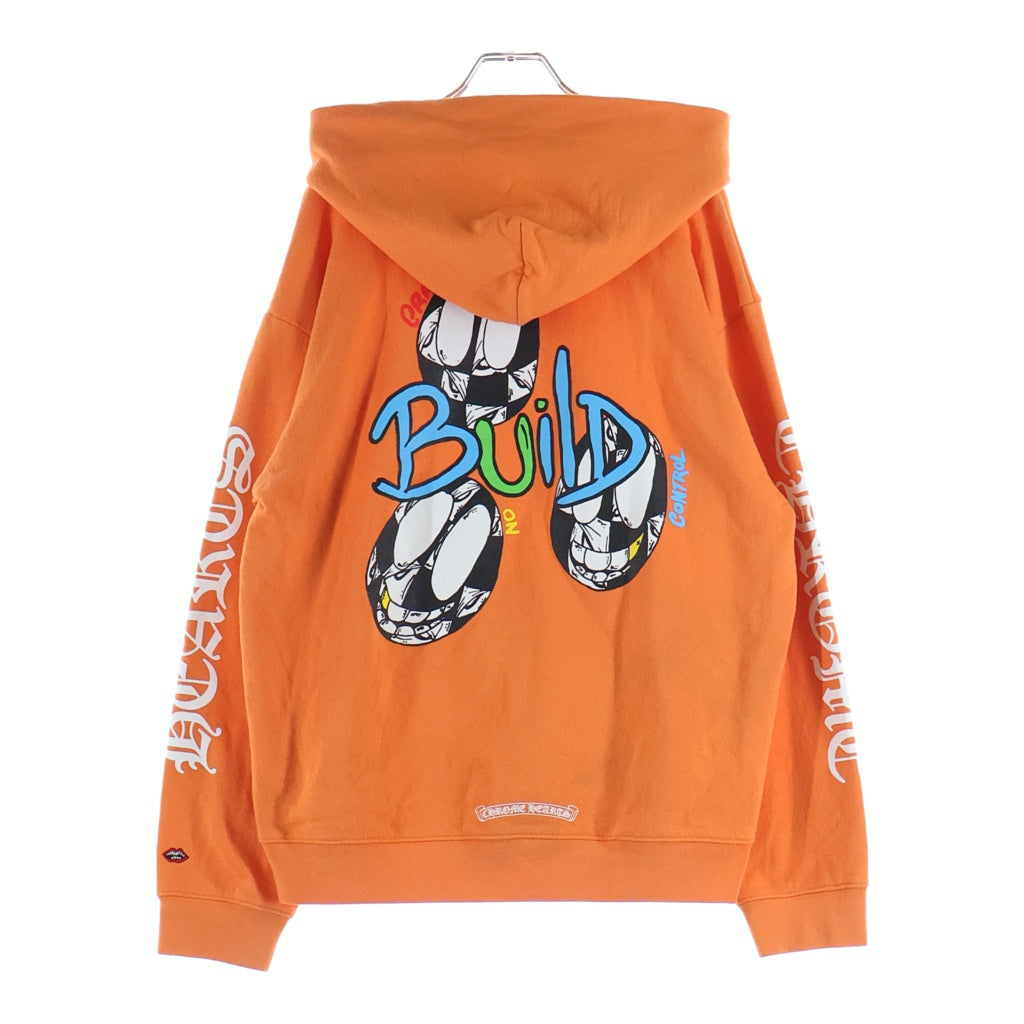 CHROME HEARTS(クロムハーツ) ×MATTY BOY PPO LINK BUILD Pullover Hoodie マッティーボーイ プリントロゴ プルオーバーパーカー フーディー オレンジ