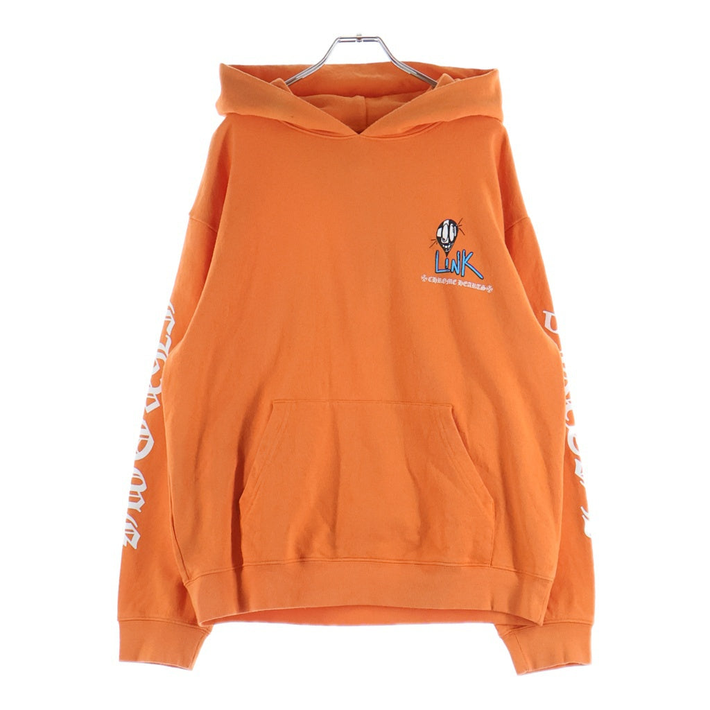 CHROME HEARTS(クロムハーツ) ×MATTY BOY PPO LINK BUILD Pullover Hoodie マッティーボーイ プリントロゴ プルオーバーパーカー フーディー オレンジ