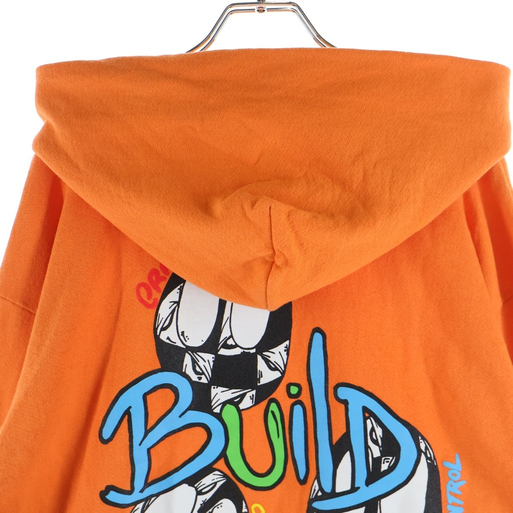 CHROME HEARTS(クロムハーツ) ×MATTY BOY PPO LINK BUILD Pullover Hoodie マッティーボーイ プリントロゴ プルオーバーパーカー フーディー オレンジ