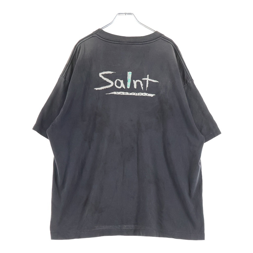 SAINT MICHAEL(セントマイケル) 25AW MIGHTY SAINT SS TEE マイティー セント 半袖Tシャツ カットソー チャコールグレー SM-HR1-0000-006