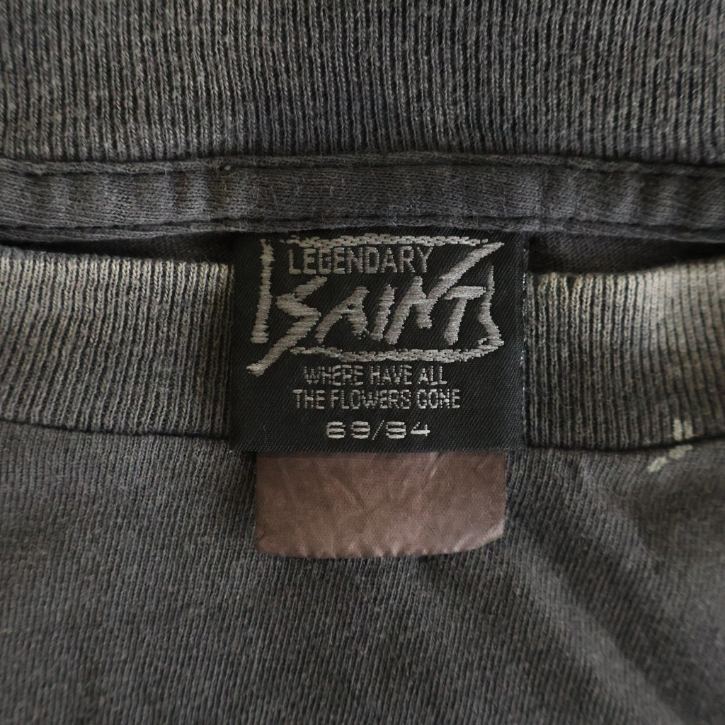SAINT MICHAEL(セントマイケル) 25AW MIGHTY SAINT SS TEE マイティー セント 半袖Tシャツ カットソー チャコールグレー SM-HR1-0000-006