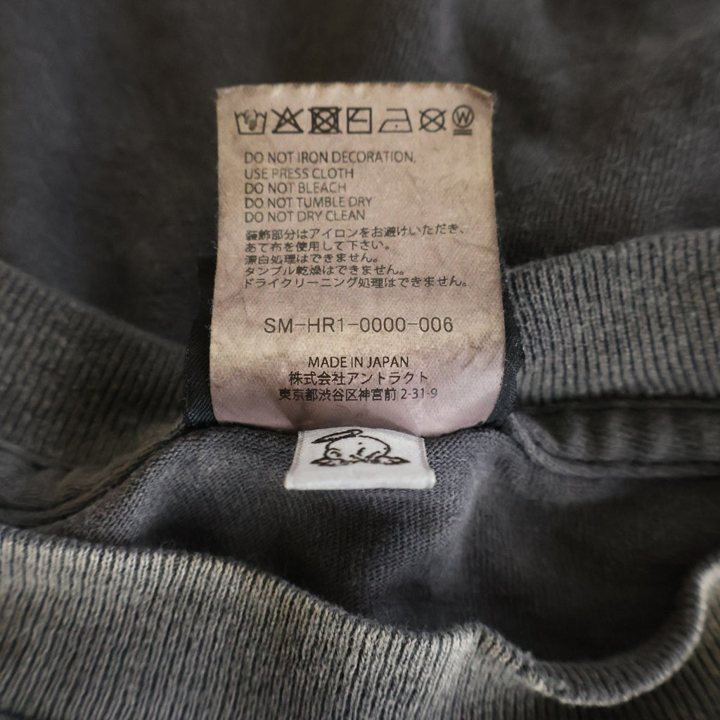 SAINT MICHAEL(セントマイケル) 25AW MIGHTY SAINT SS TEE マイティー セント 半袖Tシャツ カットソー チャコールグレー SM-HR1-0000-006