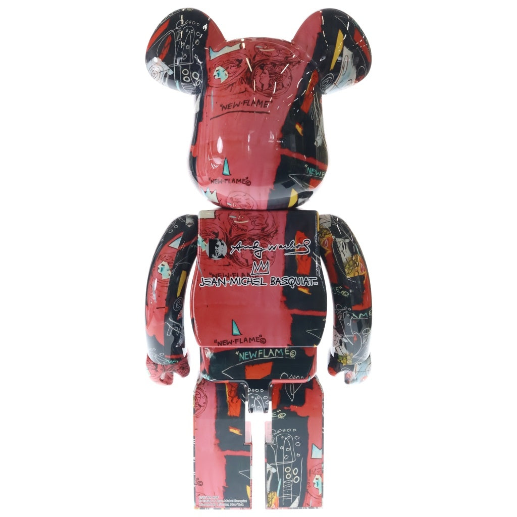 MEDICOM TOY(メディコムトイ) BE@RBRICK Andy Warhol JEAN-MICHEL BASQUIAT #1 1000% ベアブリック アンディ ウォーホル ジャン-ミシェル バスキア フィギュア 人形 マルチカラー