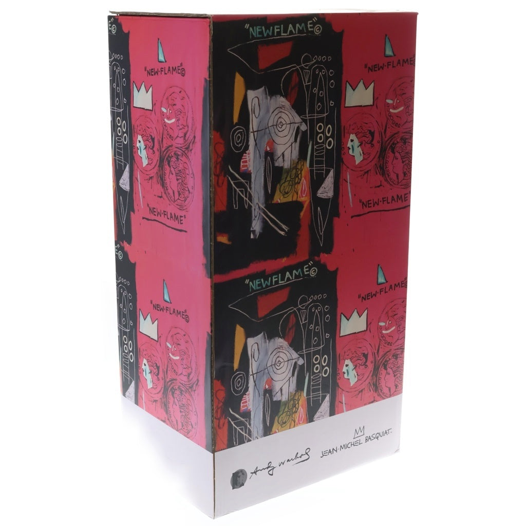 MEDICOM TOY(メディコムトイ) BE@RBRICK Andy Warhol JEAN-MICHEL BASQUIAT #1 1000% ベアブリック アンディ ウォーホル ジャン-ミシェル バスキア フィギュア 人形 マルチカラー