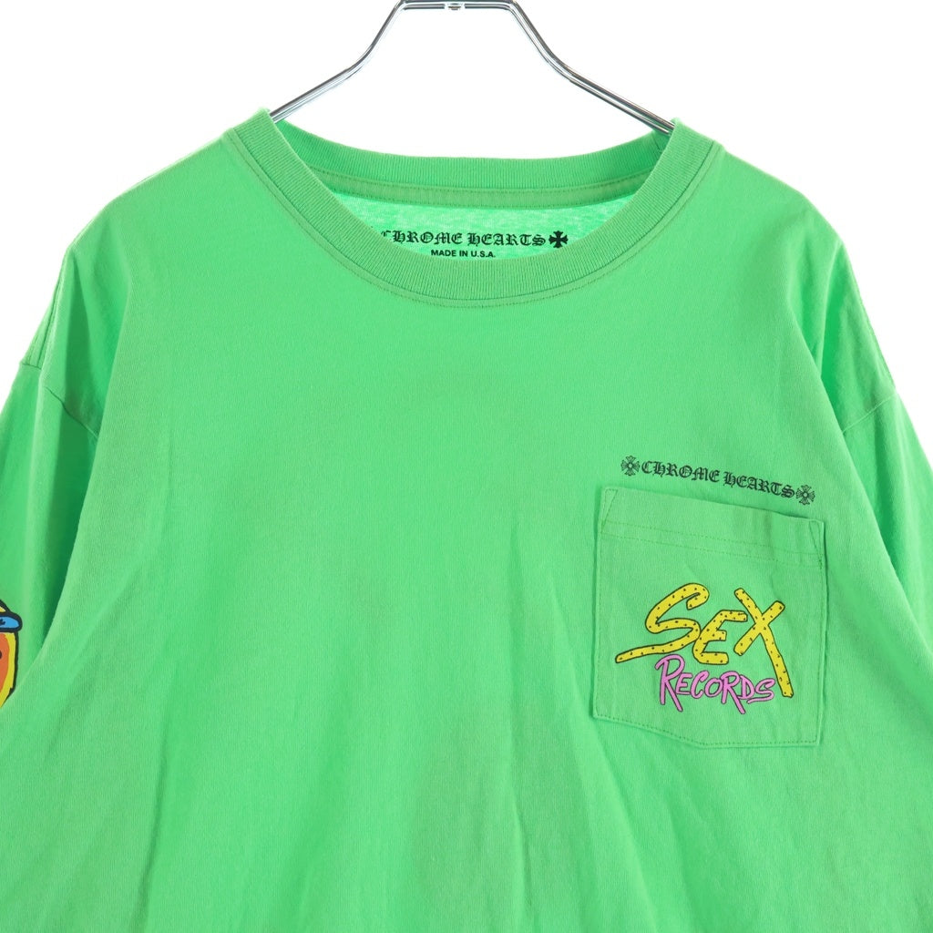 CHROME HEARTS(クロムハーツ) MATTY BOY PPO SEX RCD LS Tee マッティボーイ セックスレコード クルーネック 長袖Tシャツ カットソー グリーン