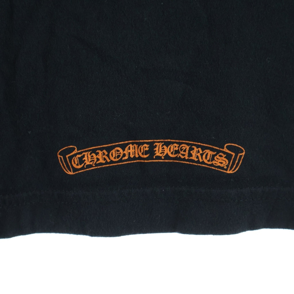 CHROME HEARTS(クロムハーツ) KING TACO 3 HOLLYWOOD 半袖Tシャツ カットソー ブラック/オレンジ