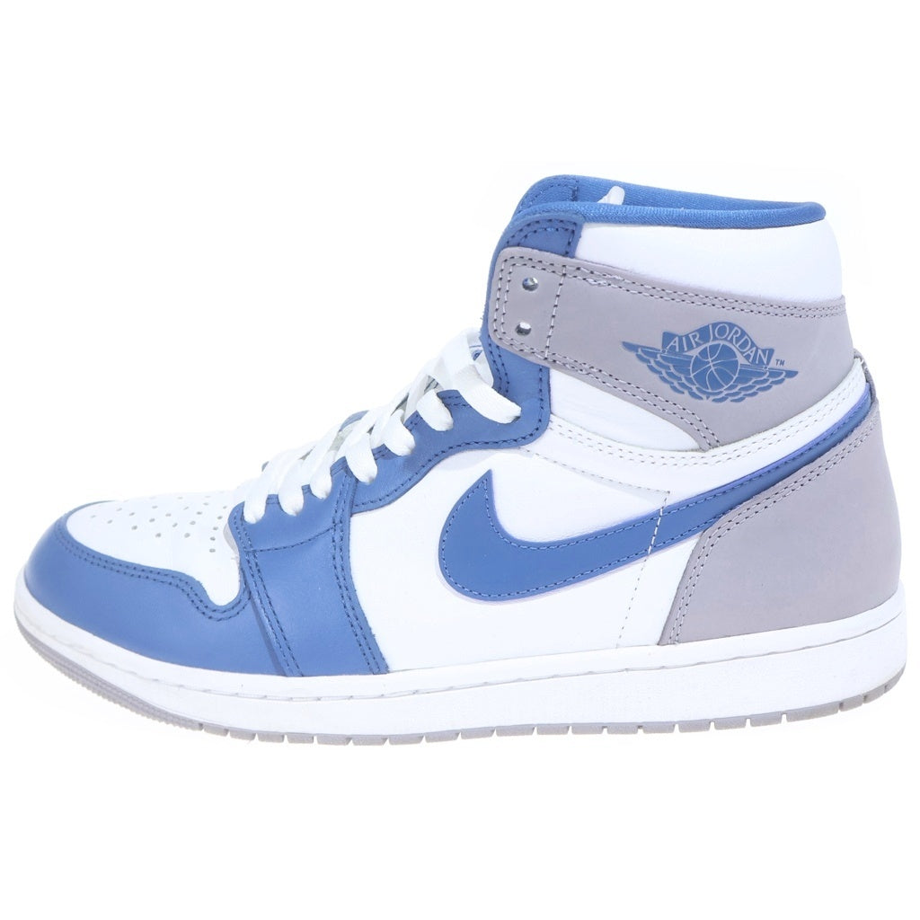 NIKE(ナイキ) AIR JORDAN 1 HIGH OG TRUE BLUE エアジョーダン1 トゥルーブルー ハイカットスニーカー ブルー/グレー US9.5/27.5cm DZ5485-410