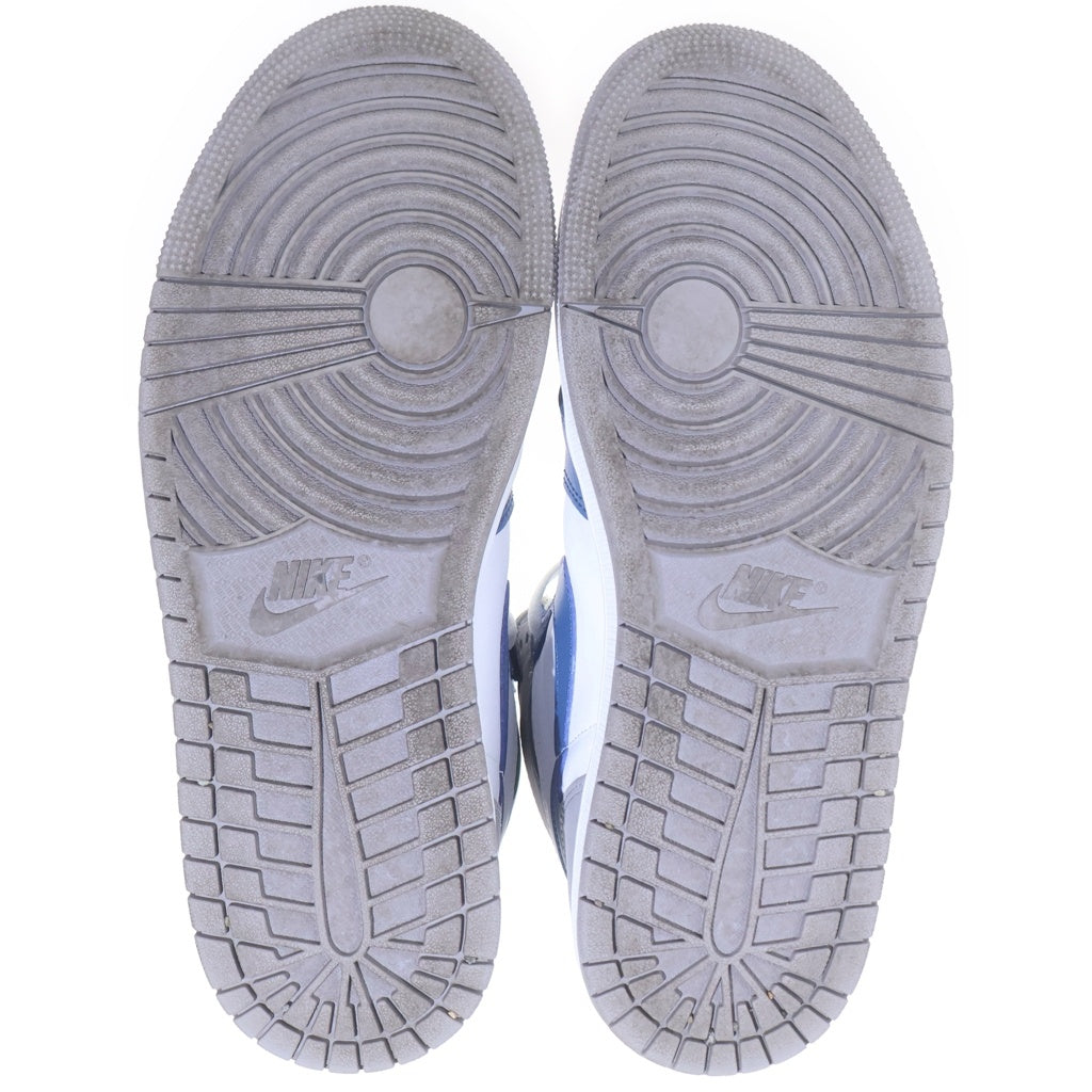 NIKE(ナイキ) AIR JORDAN 1 HIGH OG TRUE BLUE エアジョーダン1 トゥルーブルー ハイカットスニーカー ブルー/グレー US9.5/27.5cm DZ5485-410