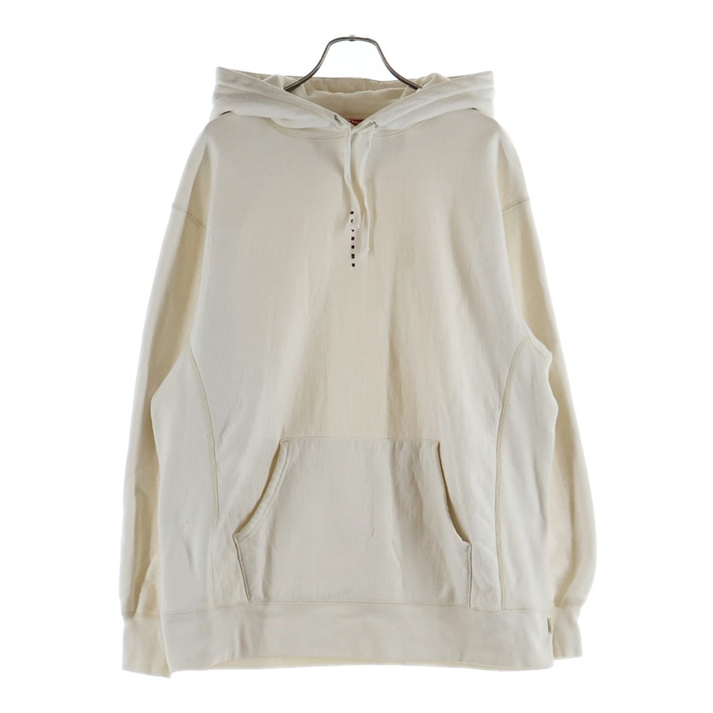 SUPREME(シュプリーム) Micro Logo Hooded Sweatshirt マイクロ ロゴ プルオーバーパーカー ホワイト