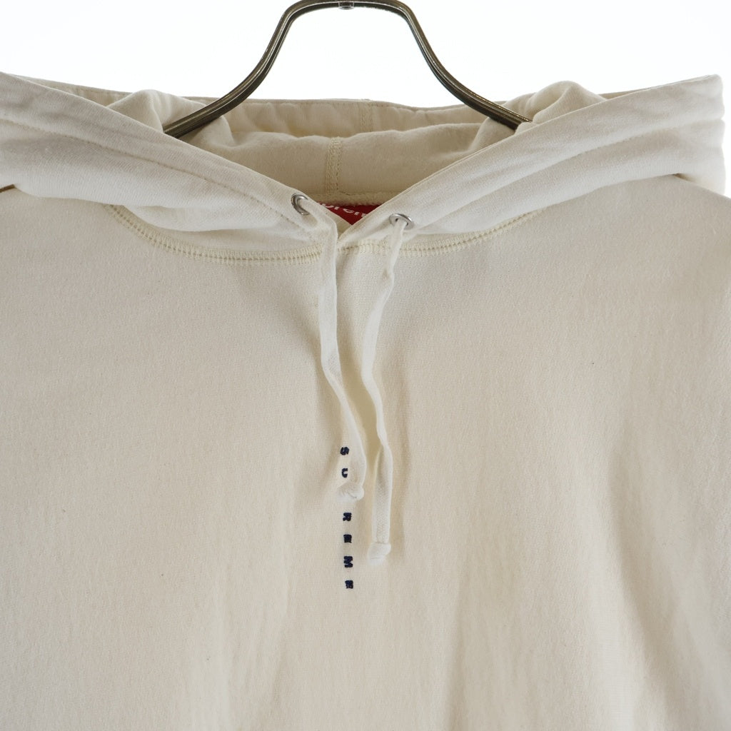 SUPREME(シュプリーム) Micro Logo Hooded Sweatshirt マイクロ ロゴ プルオーバーパーカー ホワイト