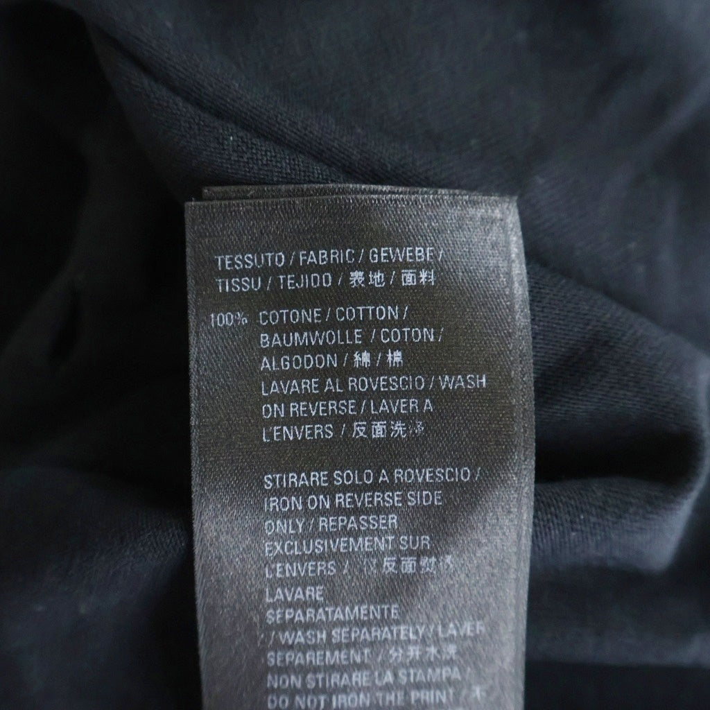 BALENCIAGA(バレンシアガ) DESTOROYED LOGO OVERSIZED T-SHIRT 半袖 クルーネック Tシャツ ブラック 651795 TKVB8