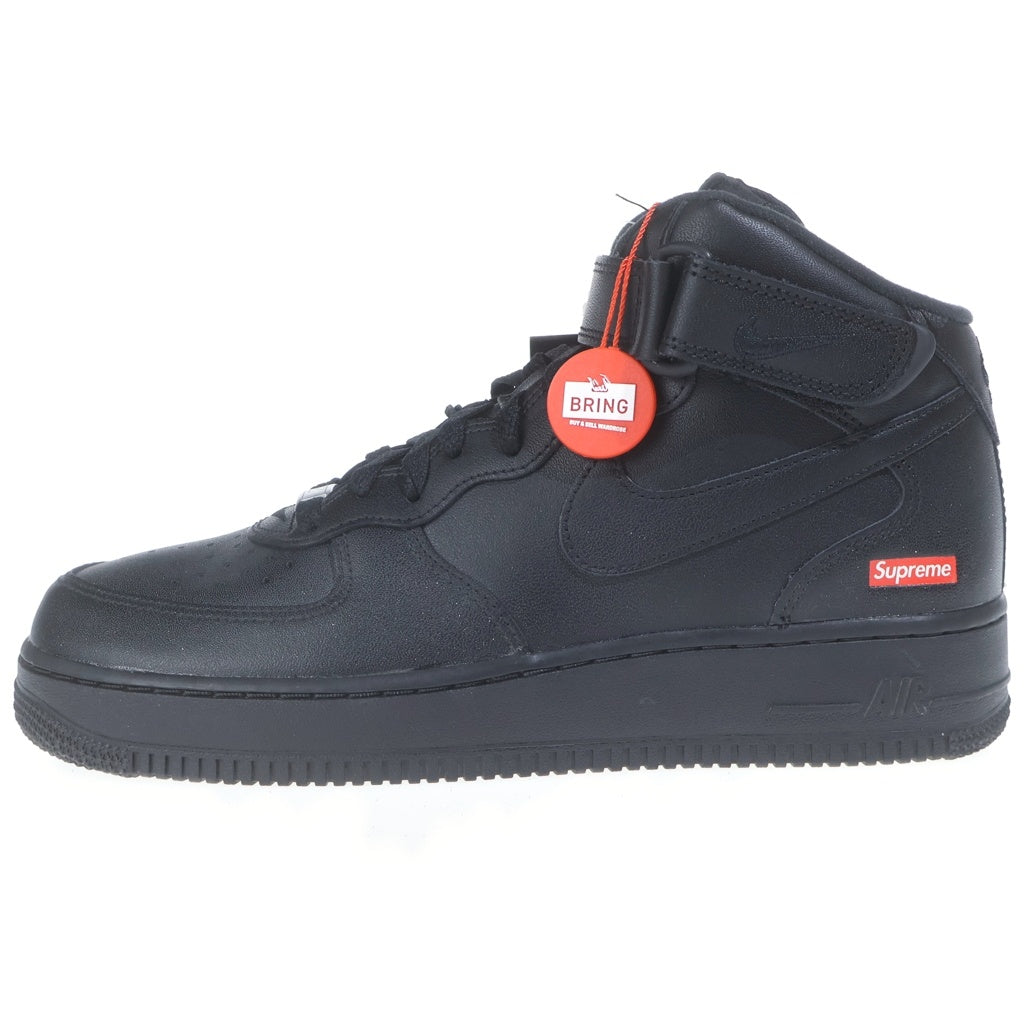 NIKE(ナイキ) ×SUPREME AIR FORCE1 MID SP シュプリーム エアフォース1 ミッドカットスニーカー ブラック US9/27cm FZ8784-001