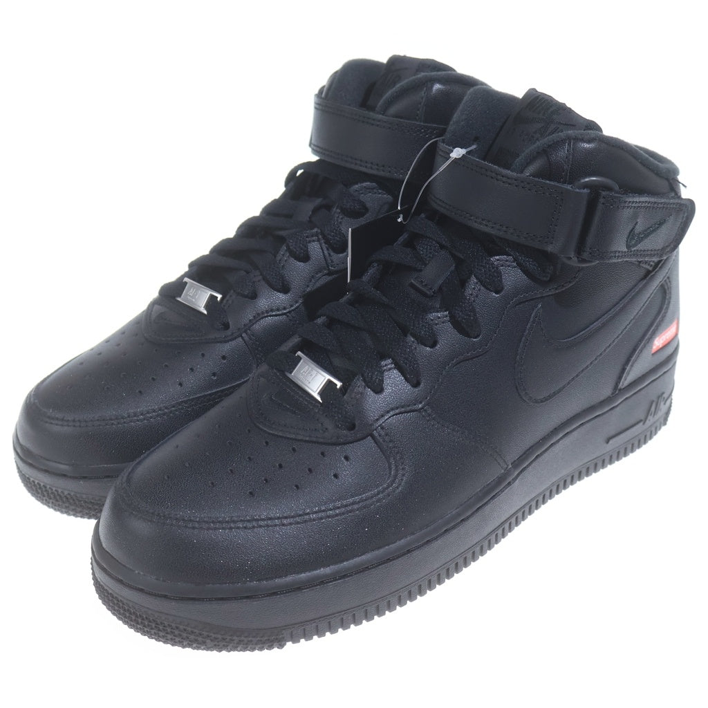 NIKE(ナイキ) ×SUPREME AIR FORCE1 MID SP シュプリーム エアフォース1 ミッドカットスニーカー ブラック US9/27cm FZ8784-001