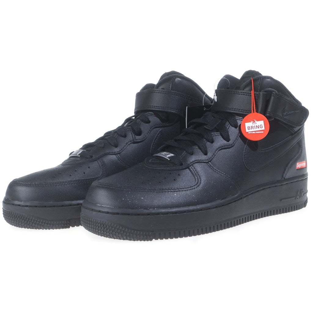 NIKE(ナイキ) ×SUPREME AIR FORCE1 MID SP シュプリーム エアフォース1 ミッドカットスニーカー ブラック US9/27cm FZ8784-001