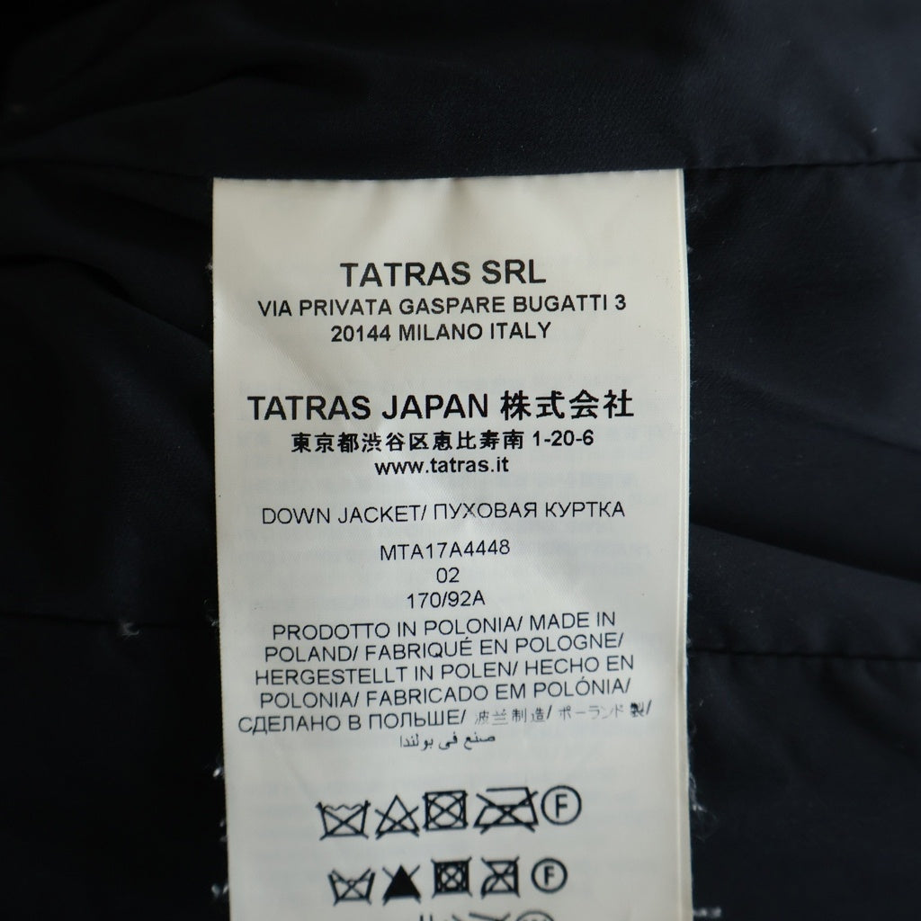TATRAS(タトラス) 17AW TARO DOWN JACKET タロ ダウンジャケット ブラック MTA17A4448