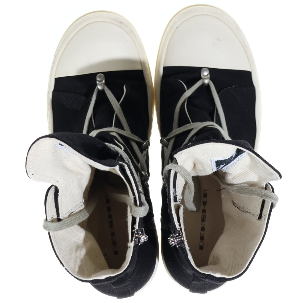 DRKSHDW(ダークシャドウ) 24AW Porterville Hexa Sneaks ポータービル ヘクサ ハイカットスニーカー ブラック/ホワイト