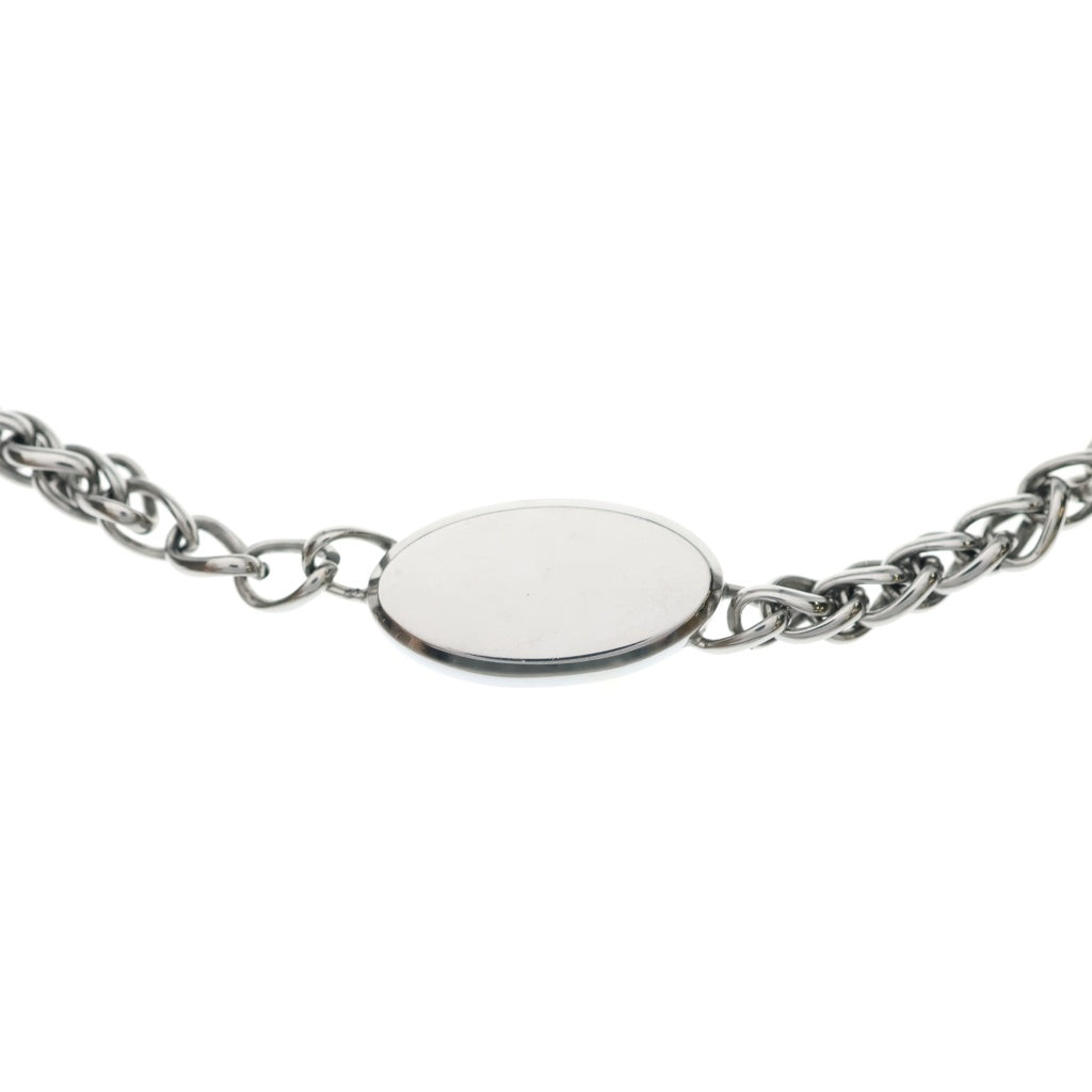 DIESEL(ディーゼル) オーバルD ロゴ チェーンネックレス シルバー DX1470040