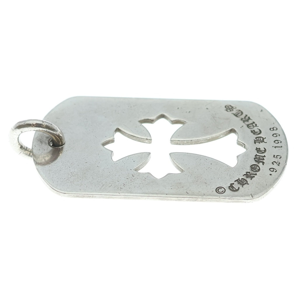 CHROME HEARTS(クロムハーツ) D TAG LRG CO CRS カットアウトクロスドッグタグ ラージ ペンダントトップ シルバー BCA239