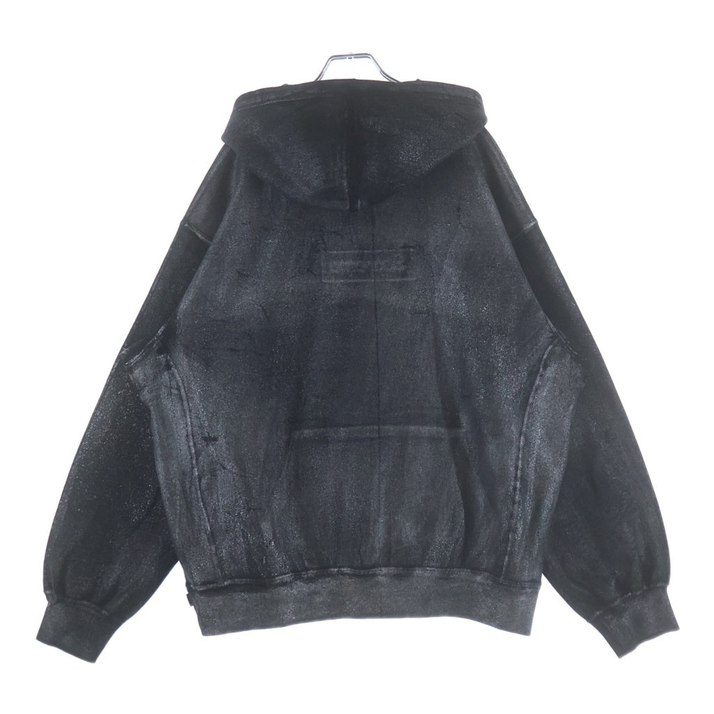SUPREME(シュプリーム) 24SS×MM6 Maison Margiela Foil Box Logo Hooded Sweatshirt エムエムシックス メゾンマルジェラ ホイル ボックスロゴ プルオーバーパーカー グレー