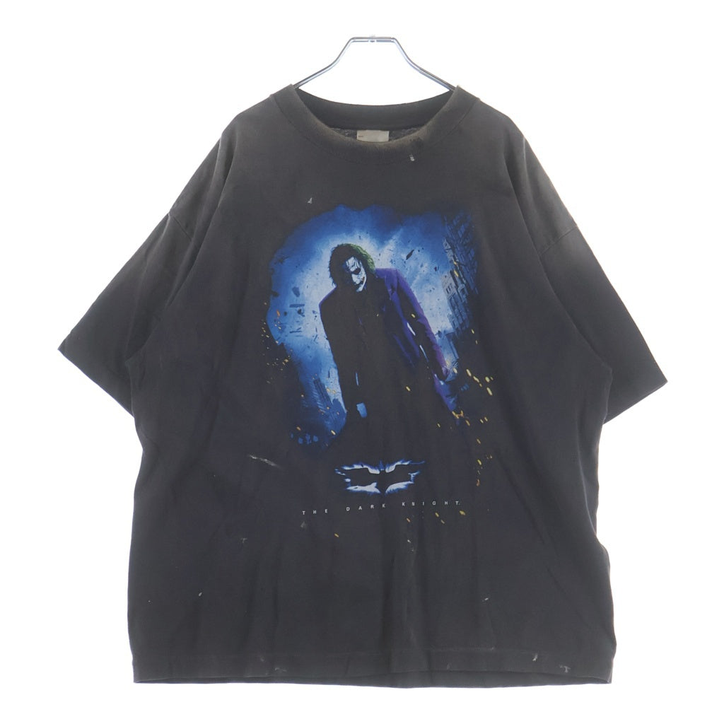 SAINT MICHAEL(セントマイケル) 25SS BTM_SS TEE DARKNIGHT SM-HR8-0000-C54 ダークナイト グラフィックプリント半袖Tシャツ カットソー ブラック