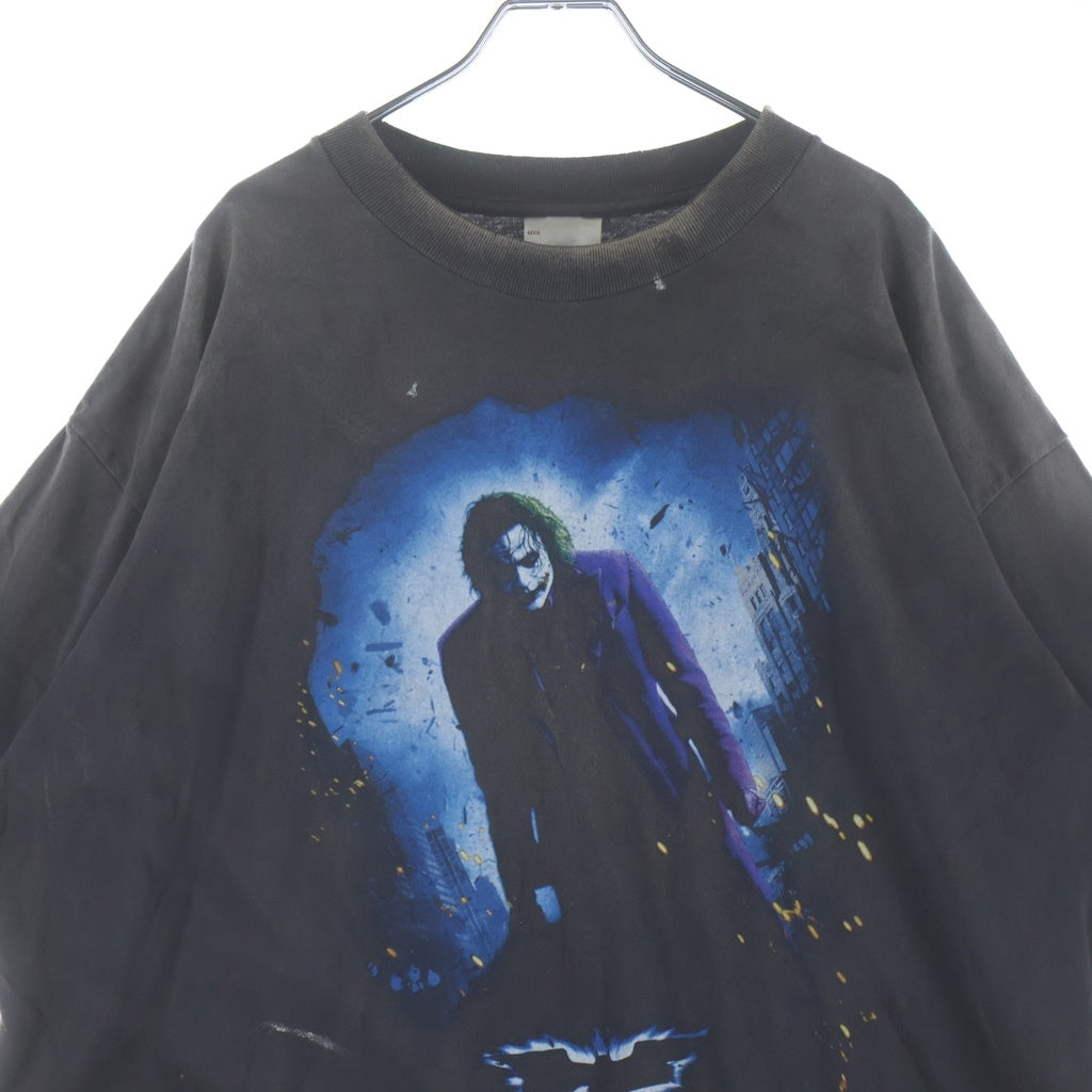 SAINT MICHAEL(セントマイケル) 25SS BTM_SS TEE DARKNIGHT SM-HR8-0000-C54 ダークナイト グラフィックプリント半袖Tシャツ カットソー ブラック