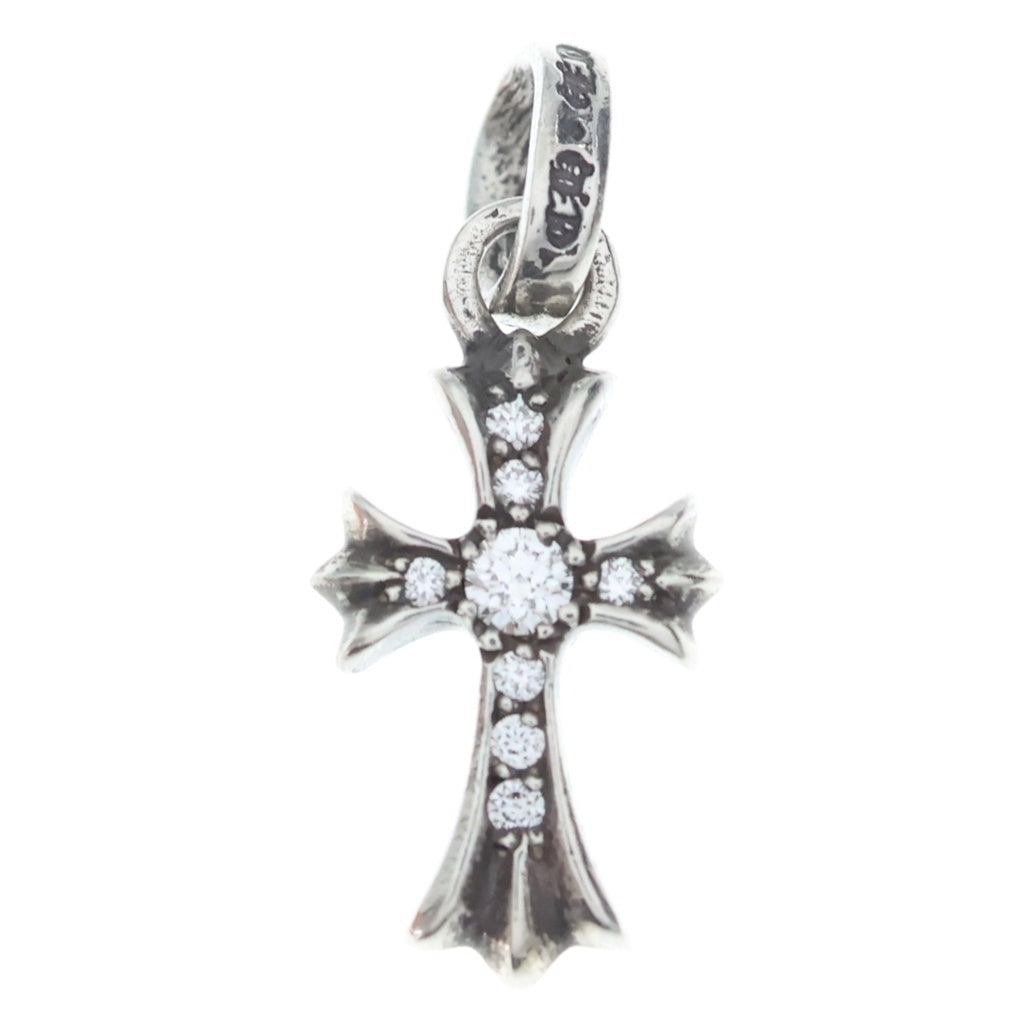 CHROME HEARTS(クロムハーツ) CRS BBYFAT P DMND ベイビーファットクロス PAVEダイヤ ペンダントトップ シルバーBCA234