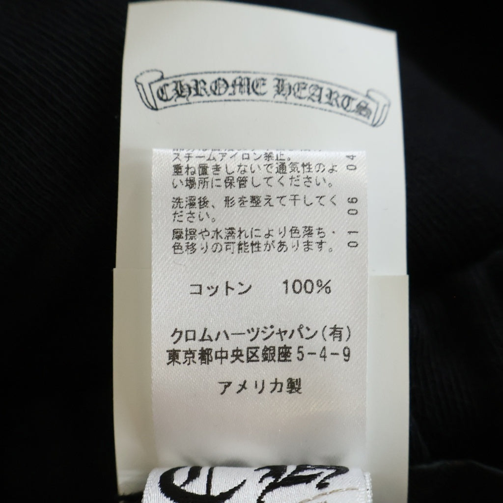 CHROME HEARTS(クロムハーツ) Y NOT VERTICAL LOGO SHORT PANTS ワイノット バーティカルロゴ刺繍 ハーフパンツ ショーツ ブラック