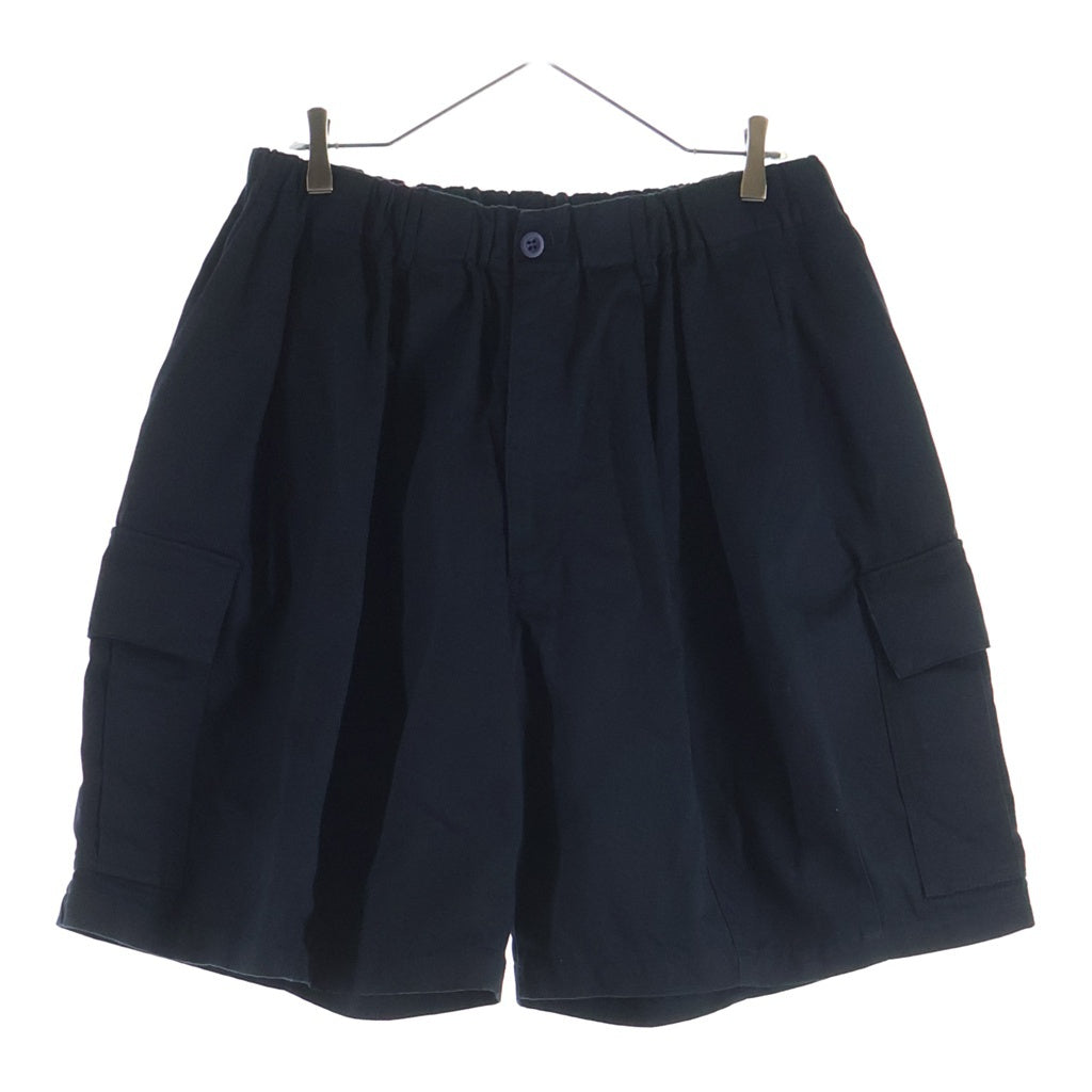 is-ness(イズネス) Stirwiseest Specia Balloon Shorts タック バルーンショーツ ハーフパンツ ブラック 1005SSPT04-1