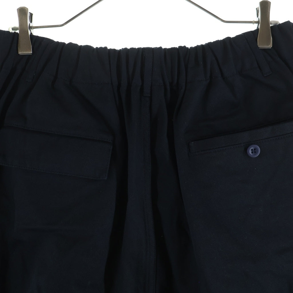 is-ness(イズネス) Stirwiseest Specia Balloon Shorts タック バルーンショーツ ハーフパンツ ブラック 1005SSPT04-1