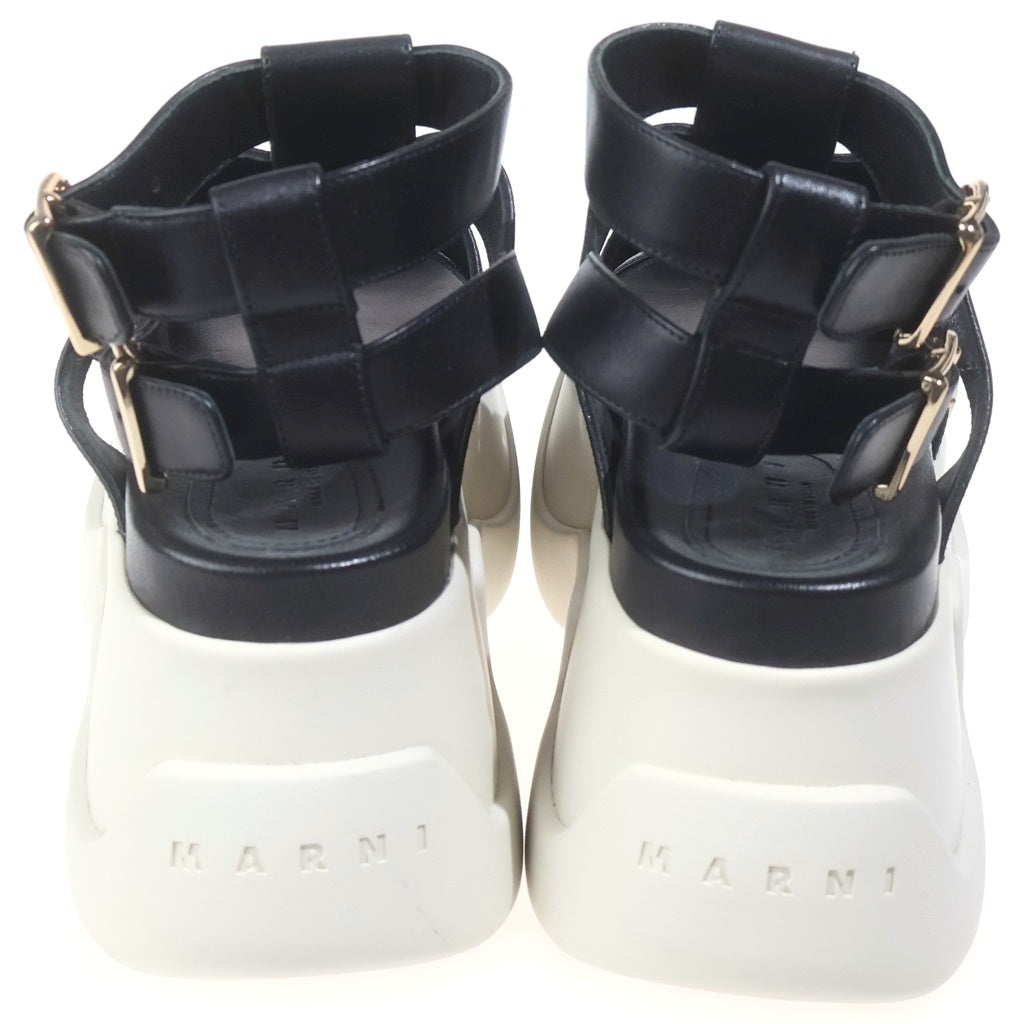 MARNI(マルニ) GLADIATOR PLATFORMS グラディエイター ハイカットサンダル ブラック/ホワイト SAMS017208 レディース
