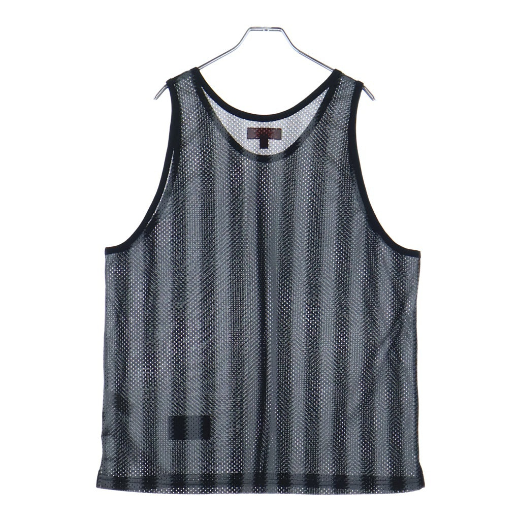 SUPREME(シュプリーム) 25SS Stripe Mesh Tank Top ストライプメッシュ タンクトップ ノースリーブ ブラック