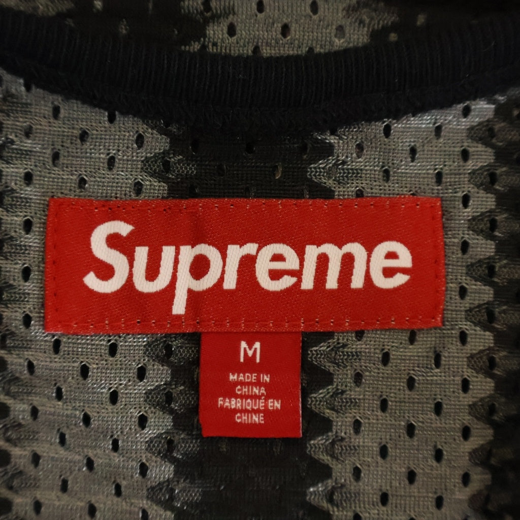 SUPREME(シュプリーム) 25SS Stripe Mesh Tank Top ストライプメッシュ タンクトップ ノースリーブ ブラック