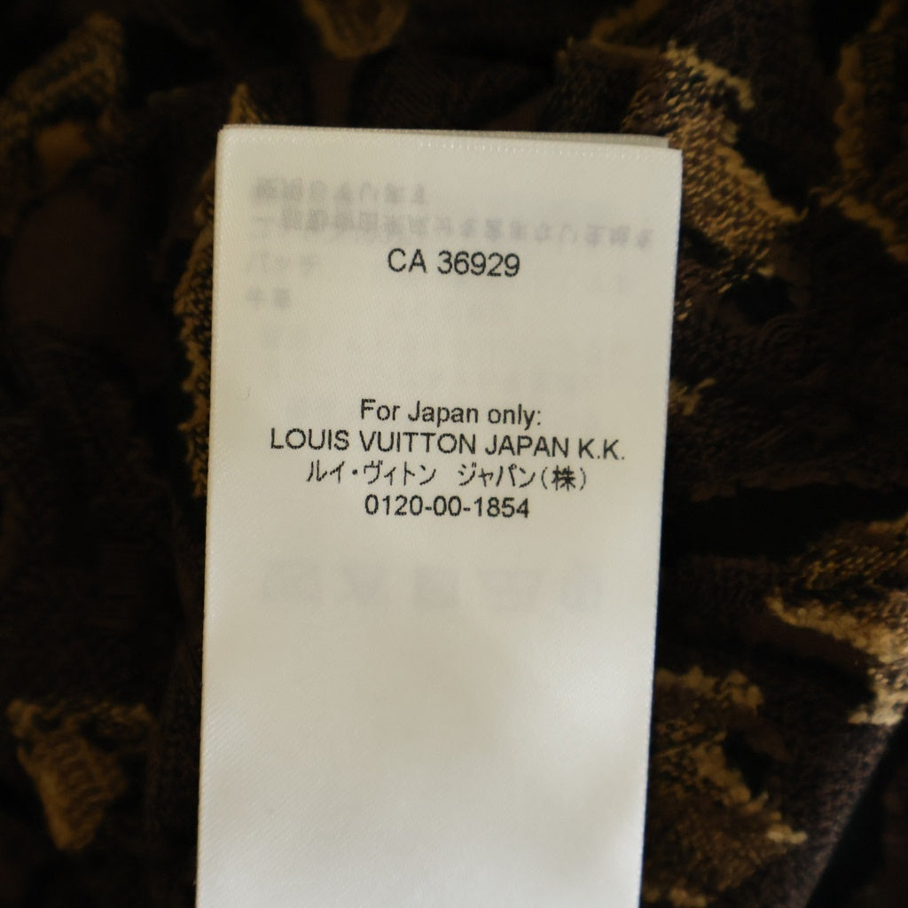 LOUIS VUITTON(ルイヴィトン) 25AW モノグラム ジャガード 半袖Tシャツ カットソー ブラウン RM252M XMY HTY67W