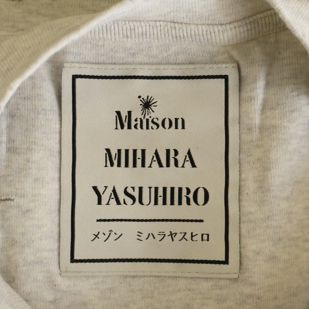 MAISON MIHARAYASUHIRO(メゾンミハラヤスヒロ) EMBELLISHED STICKER TEE パッチ装飾 半袖Tシャツ カットソー ホワイト B16TS571 レディース