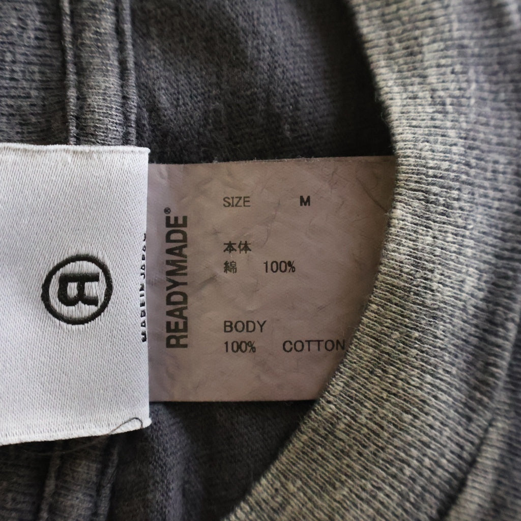 READY MADE(レディメイド) 24SST-SHIRT POCKET半袖Tシャツ カットソー ブラック RE-CO-BK-00-00-278