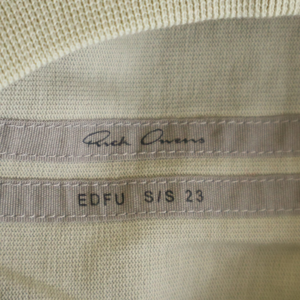 Rick Owens(リックオウエンス) 23SS TOMMY TSHIRT トミー クルーネック半袖オーバーサイズTシャツ ベージュ RU01C4283-BA