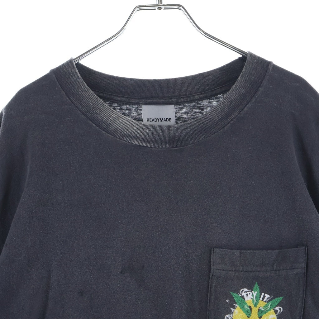 READY MADE(レディメイド) 24SS SNAKE Long Sleeve スネイク 長袖カットソー ブラック RE-CO-BK-00-00-282