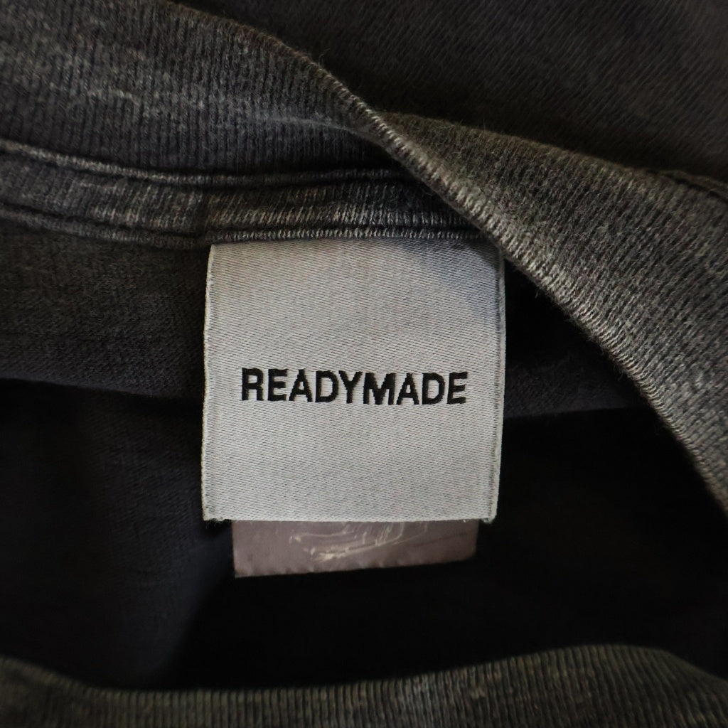 READY MADE(レディメイド) SMILE TEE スマイルプリント コットンクルーネック半袖Tシャツ ブラック RE-CO-BK-00-00-279