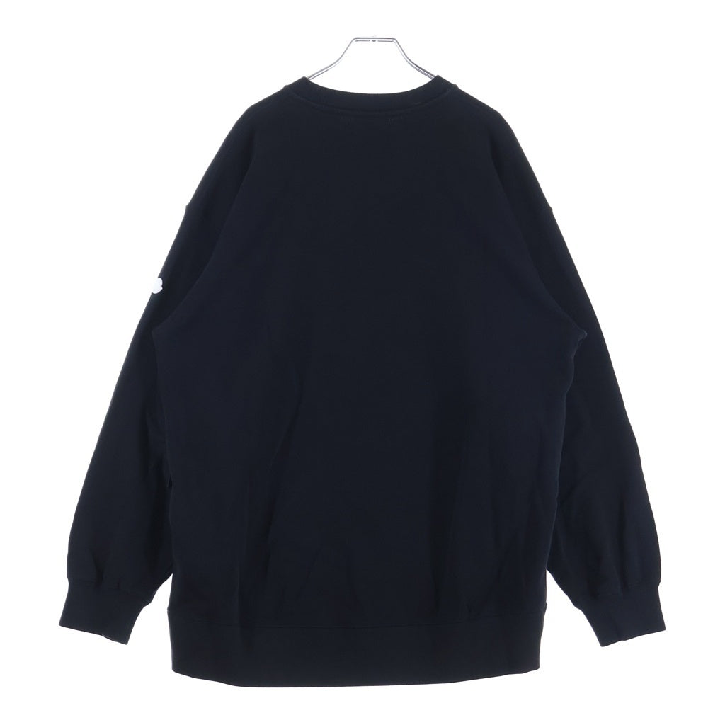 MONCLER(モンクレール) 22AW ×HYKE SWEATSHIRT クルーネックスウェット トレーナー ブラック #S H209K8G00002 M2719