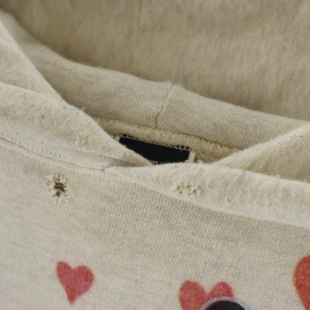 SAINT MICHAEL(セントマイケル) 22SS ×DENIM TEARS GREENAFFITTI HOODIE デニムティアーズ グラフィティ プルオーバー パーカー ベージュ SM-S22-0000-083