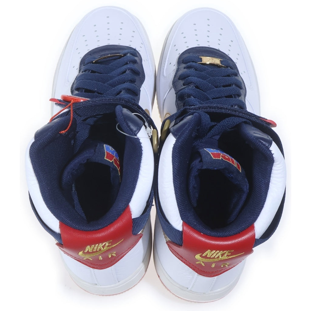 NIKE(ナイキ) AIR FORCE 1 HI 07 PRM OLYMPIC 525317-100 エアフォース1 オリンピック ハイカットスニーカー ホワイト/ネイビー/レッド US9/27cm