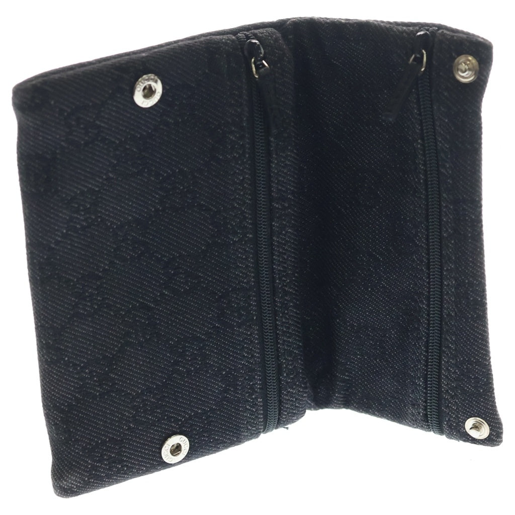 GUCCI(グッチ) GGキャンバス 財布 パスポートケース ブラック 252087-F5DIN-1086