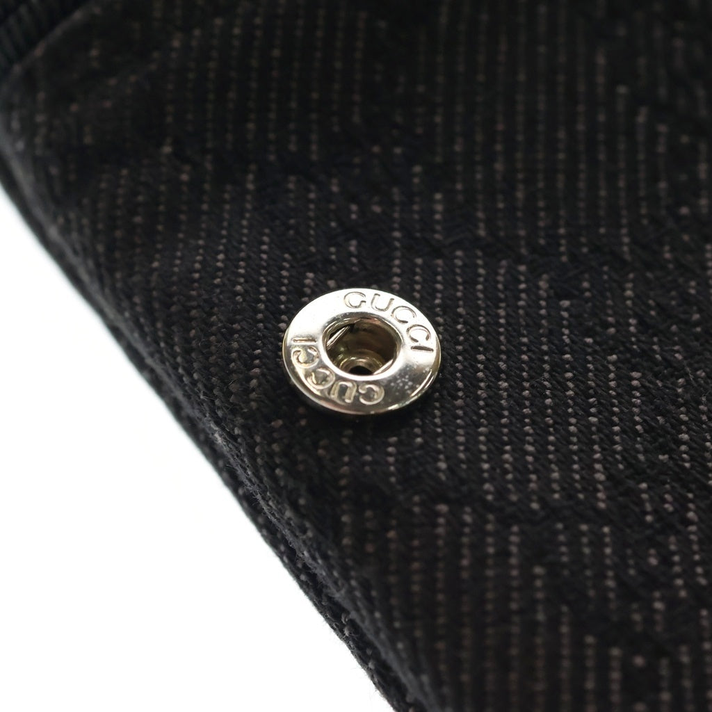 GUCCI(グッチ) GGキャンバス 財布 パスポートケース ブラック 252087-F5DIN-1086