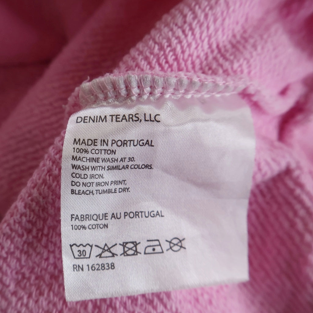 DENIM TEARS(デニムティアーズ) Cotton Wreath Pullover Hoodie コットン フラワー プルオーバーパーカー ピンク
