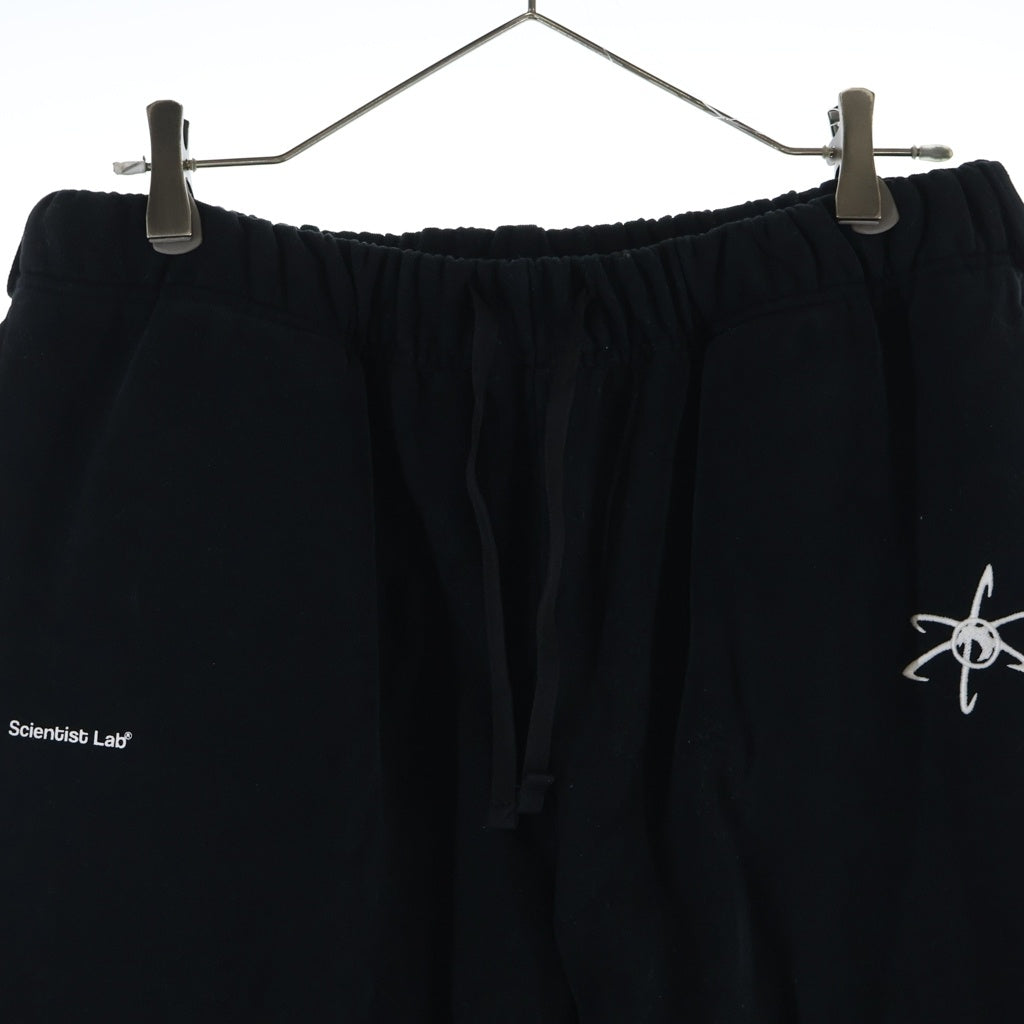 NO BRAND(ノーブランド) Scientist Lab フレア スウェットパンツ ブラック