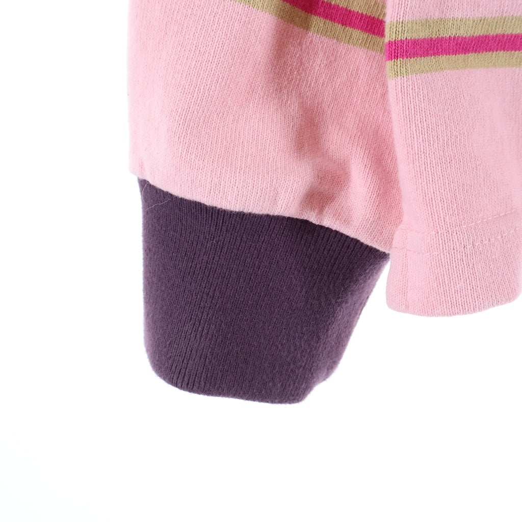 SUPREME(シュプリーム) 24AW Hooded Rugby フード付き ラガーシャツ ピンク